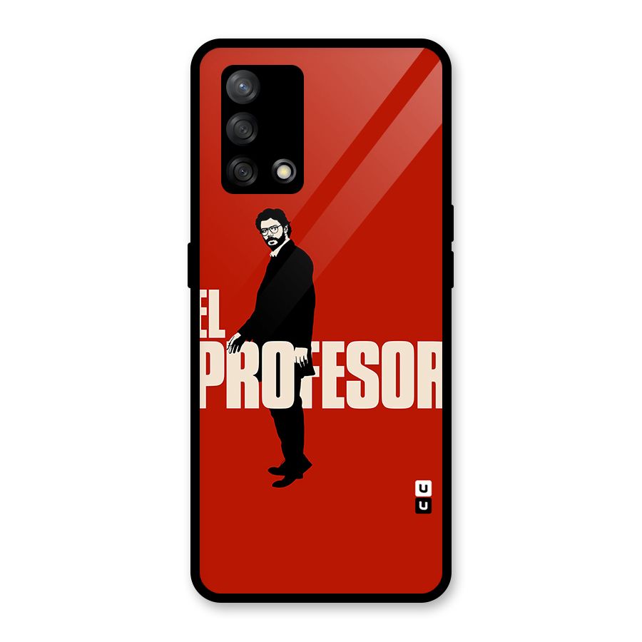 El Profesor Minimalist Glass Back Case for Oppo F19