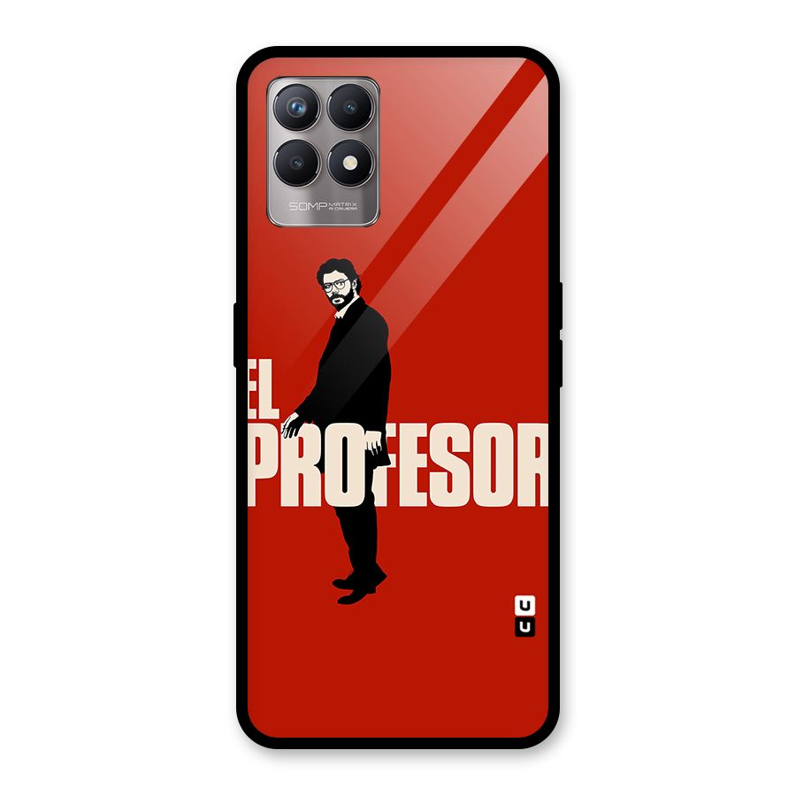 El Profesor Minimalist Glass Back Case for Realme Narzo 50
