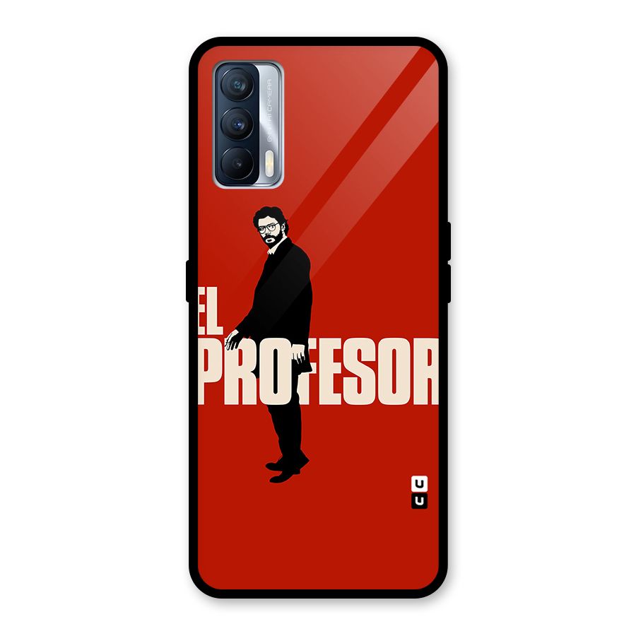 El Profesor Minimalist Glass Back Case for Realme X7