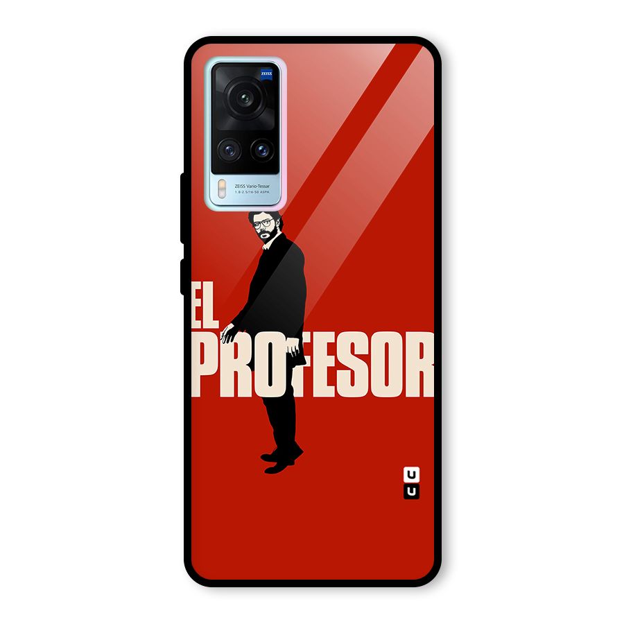 El Profesor Minimalist Glass Back Case for Vivo X60