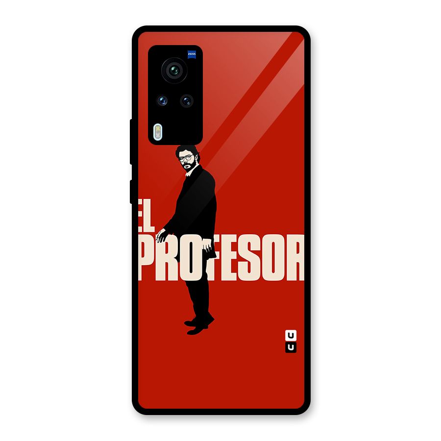 El Profesor Minimalist Glass Back Case for Vivo X60 Pro