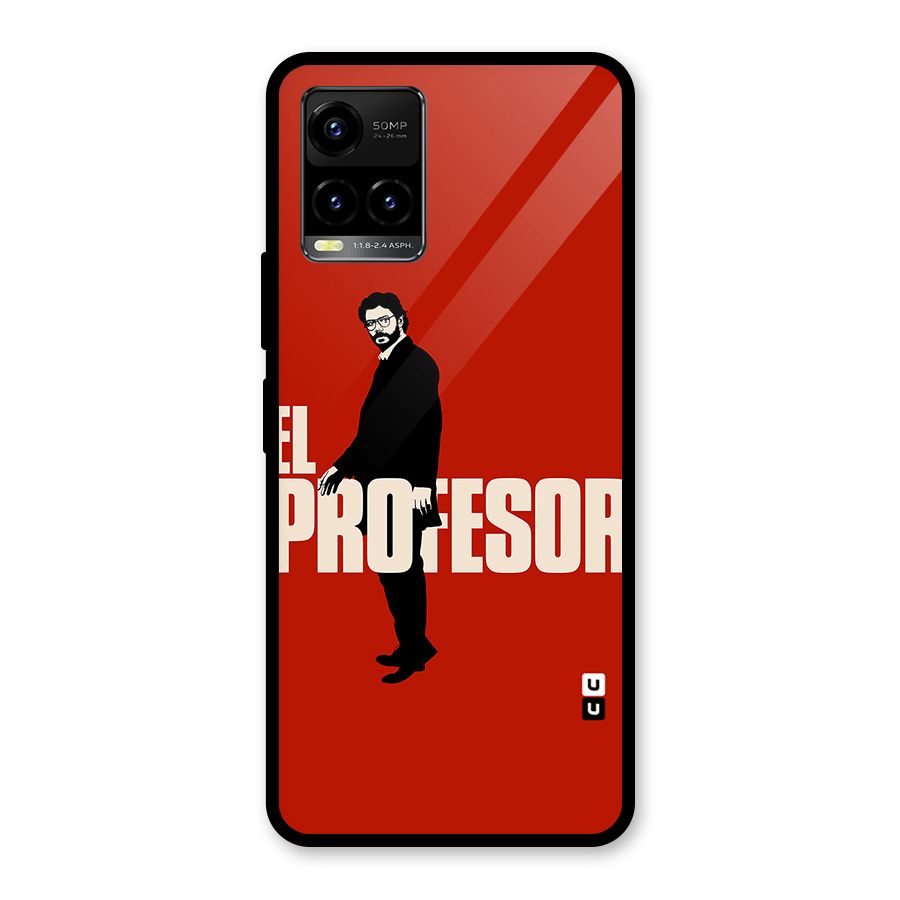 El Profesor Minimalist Glass Back Case for Vivo Y21A