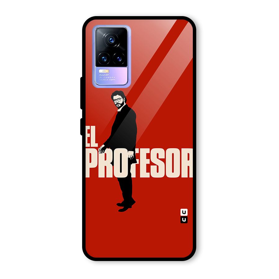 El Profesor Minimalist Glass Back Case for Vivo Y73