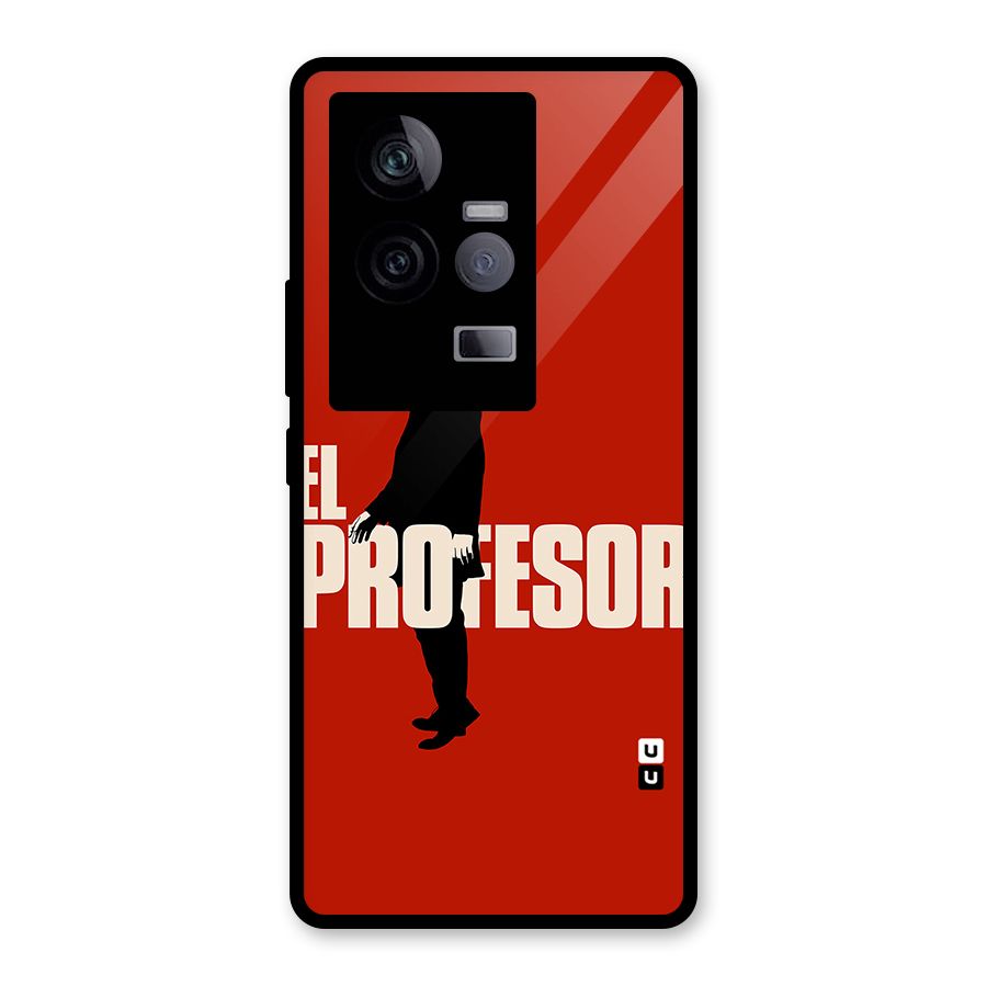 El Profesor Minimalist Glass Back Case for Vivo iQOO 11 5G