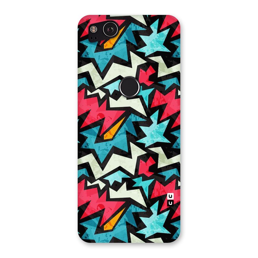 Electric Color Design Back Case for Google Pixel 2