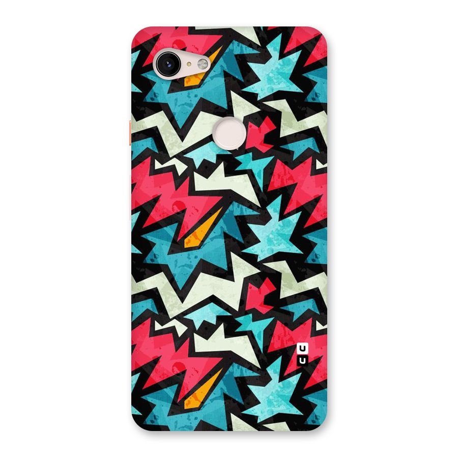 Electric Color Design Back Case for Google Pixel 3 XL