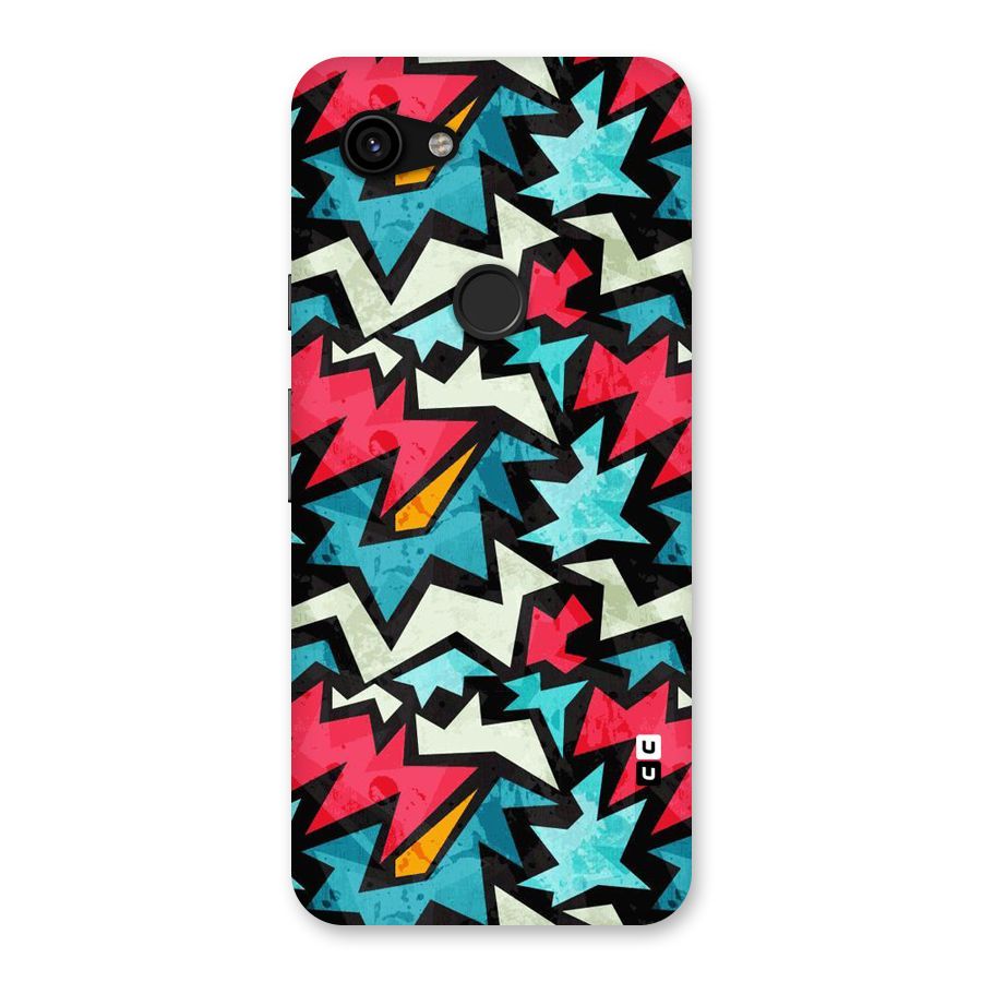 Electric Color Design Back Case for Google Pixel 3a