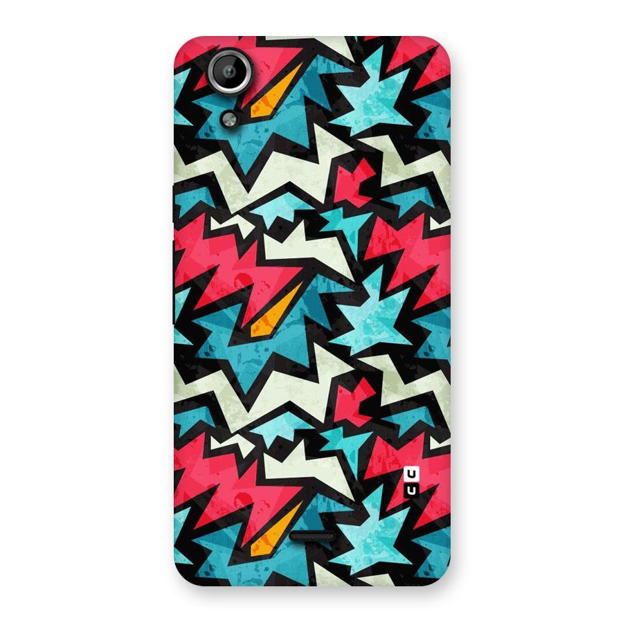 Electric Color Design Back Case for Micromax Canvas Selfie Lens Q345