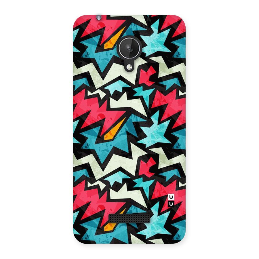 Electric Color Design Back Case for Micromax Canvas Spark Q380