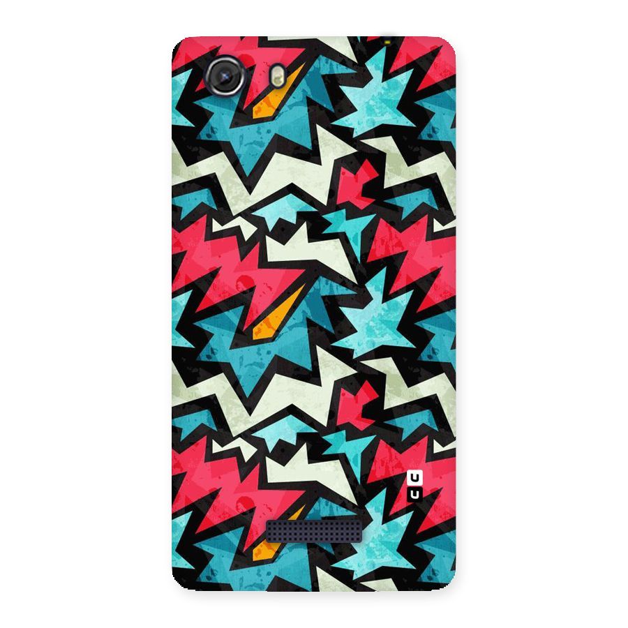 Electric Color Design Back Case for Micromax Unite 3