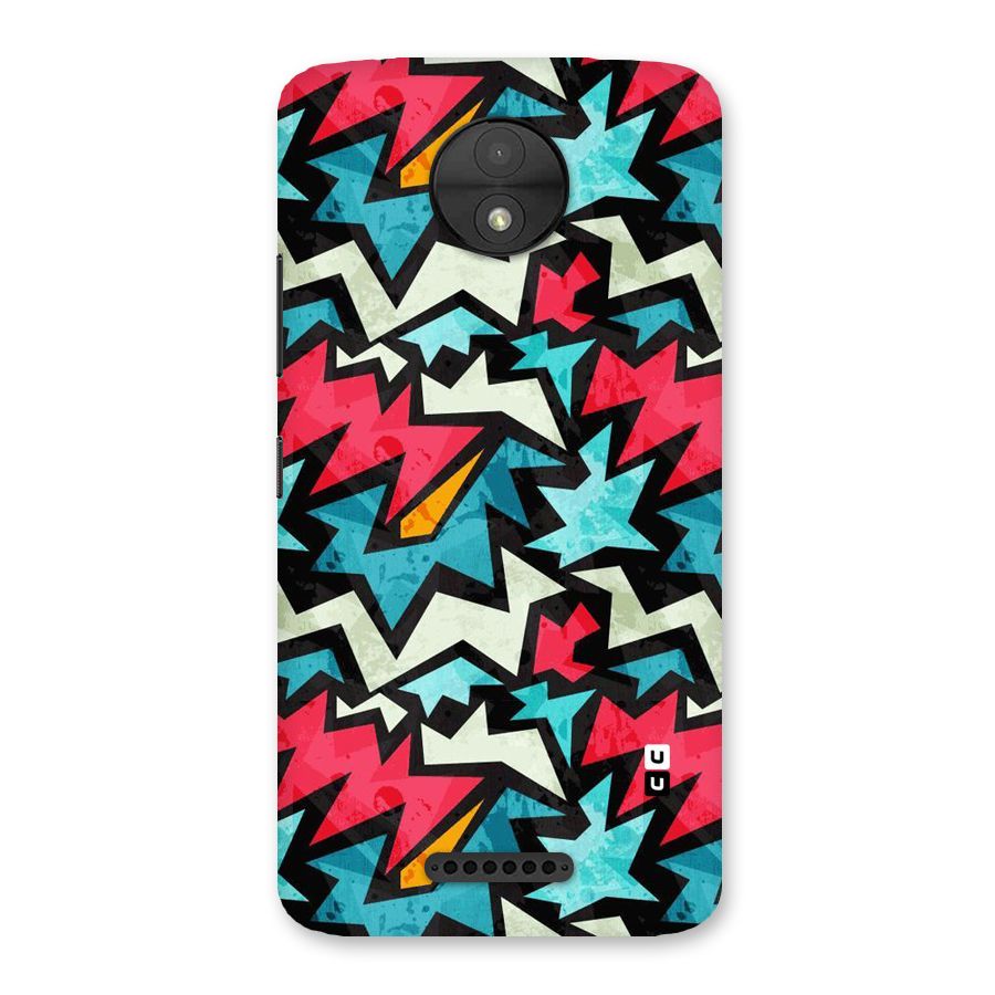 Electric Color Design Back Case for Moto C