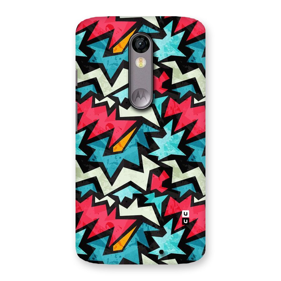 Electric Color Design Back Case for Moto X Force