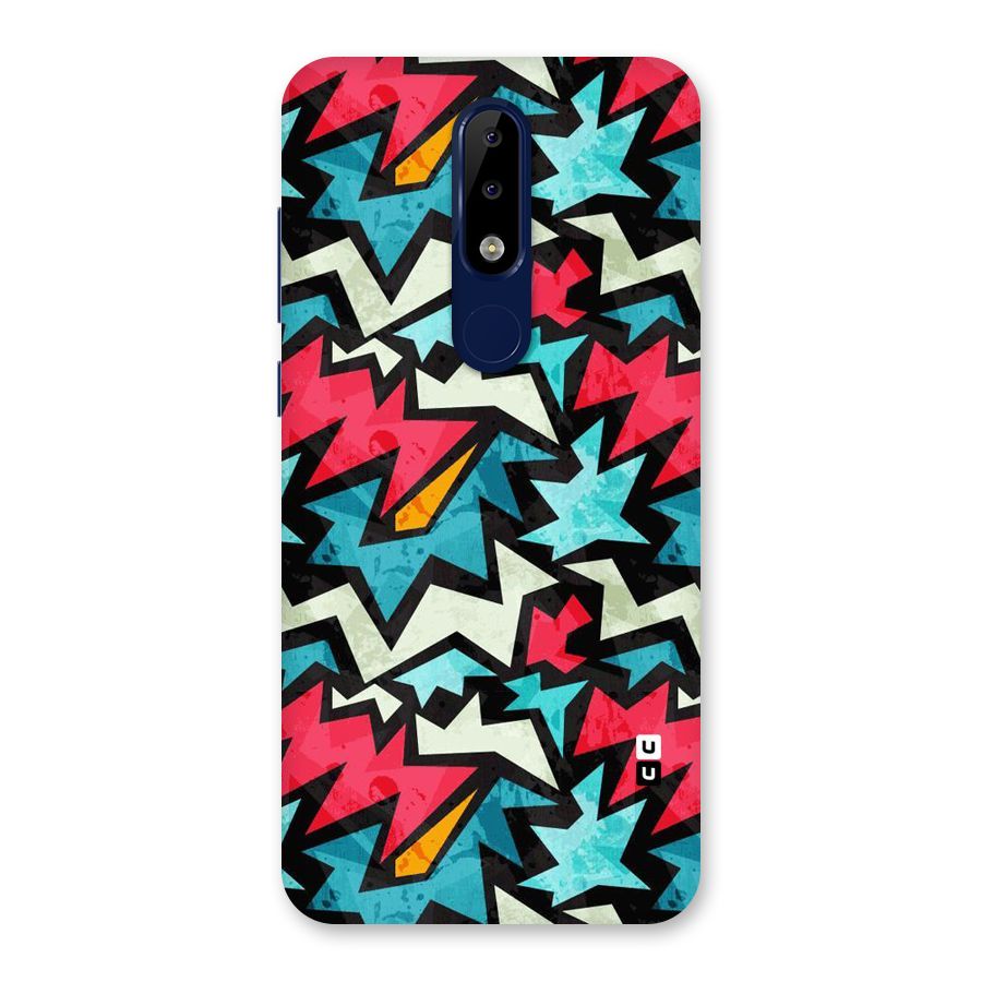 Electric Color Design Back Case for Nokia 5.1 Plus