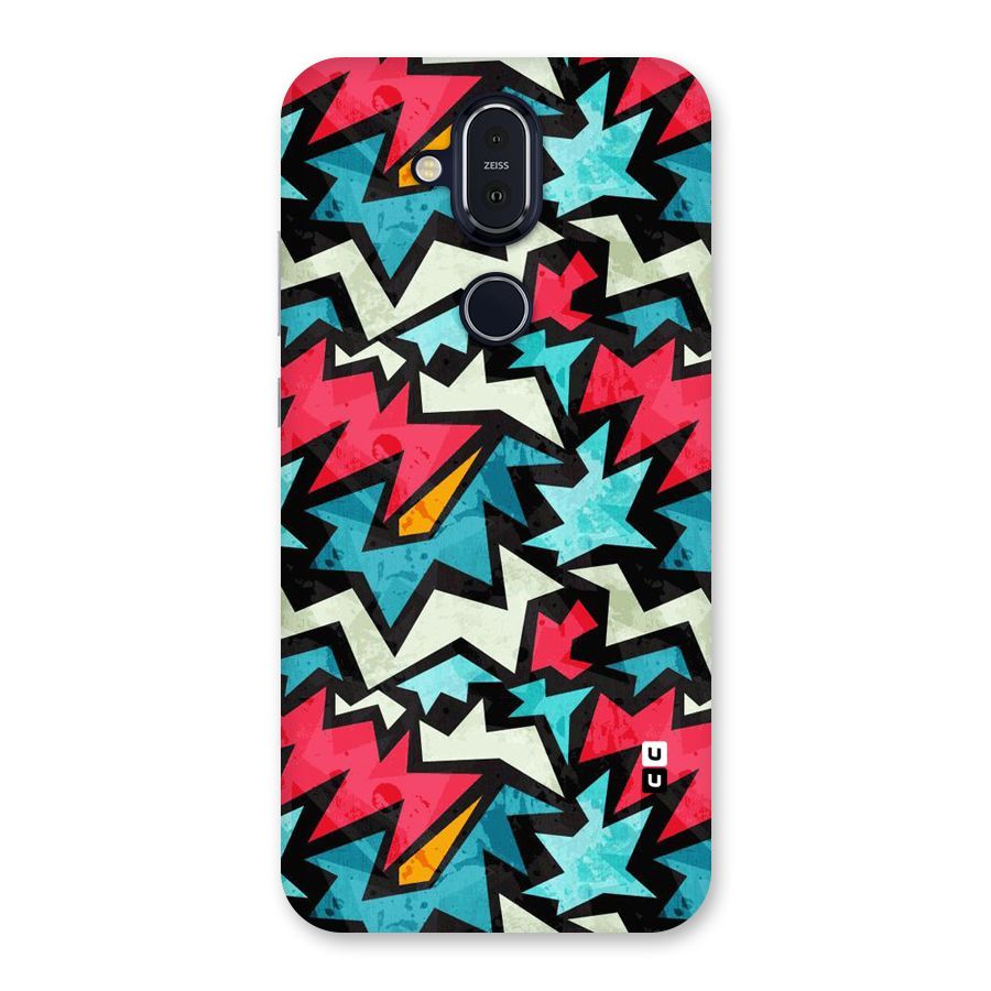 Electric Color Design Back Case for Nokia 8.1