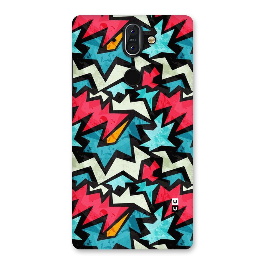 Electric Color Design Back Case for Nokia 8 Sirocco