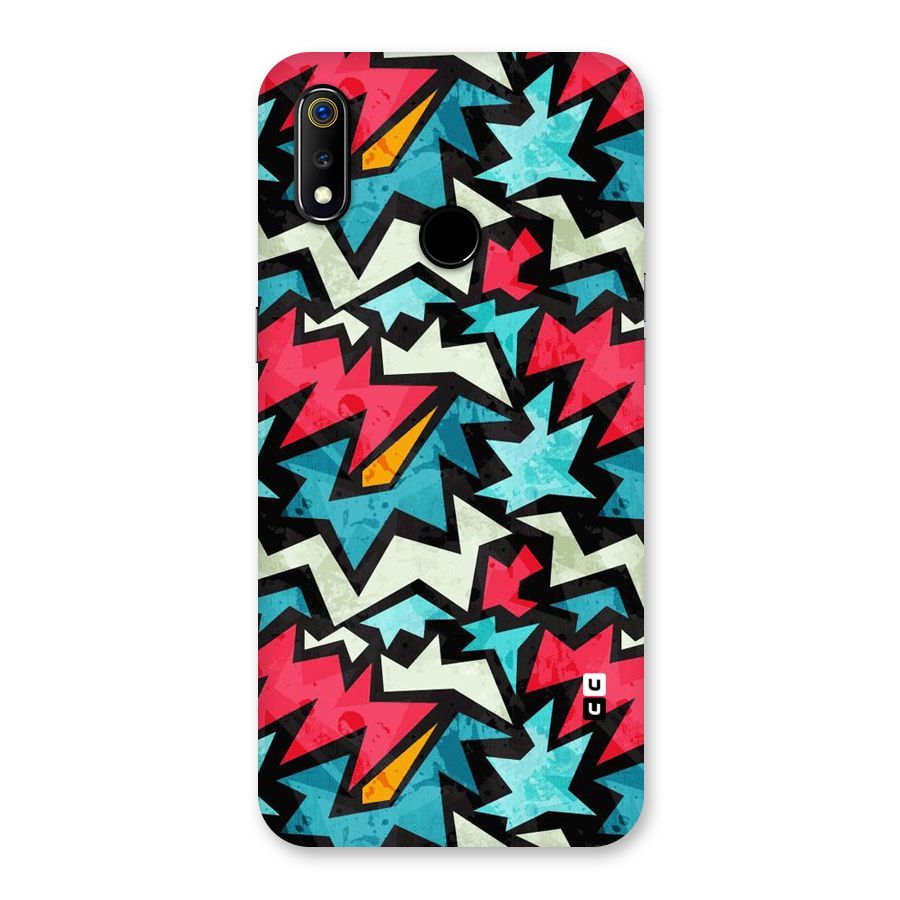 Electric Color Design Back Case for Realme 3