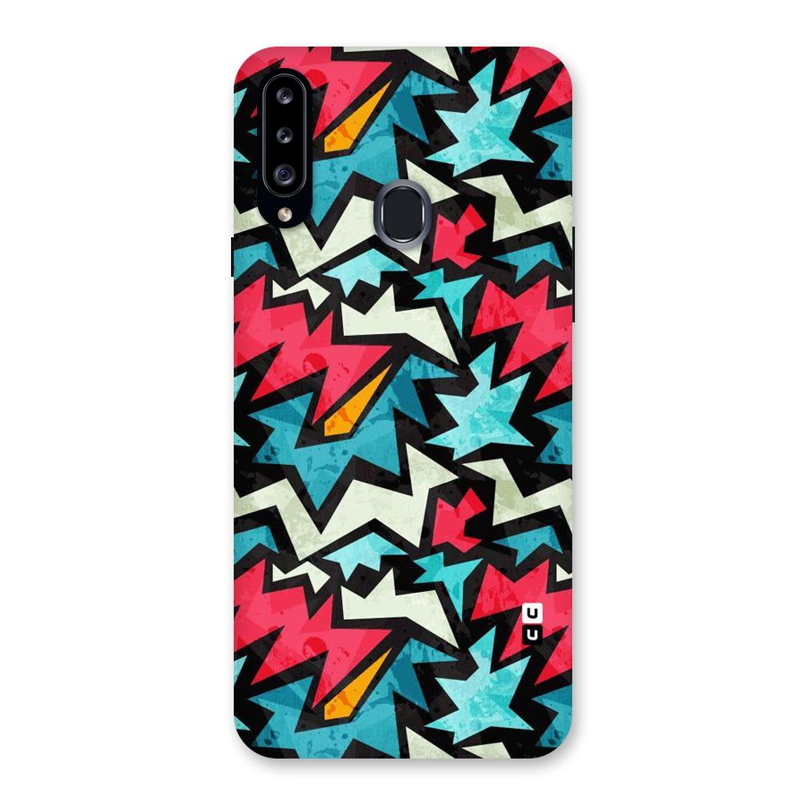 Electric Color Design Back Case for Samsung Galaxy A20s