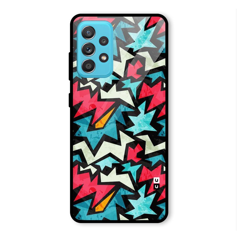 Electric Color Design Glass Back Case for Galaxy A52s 5G