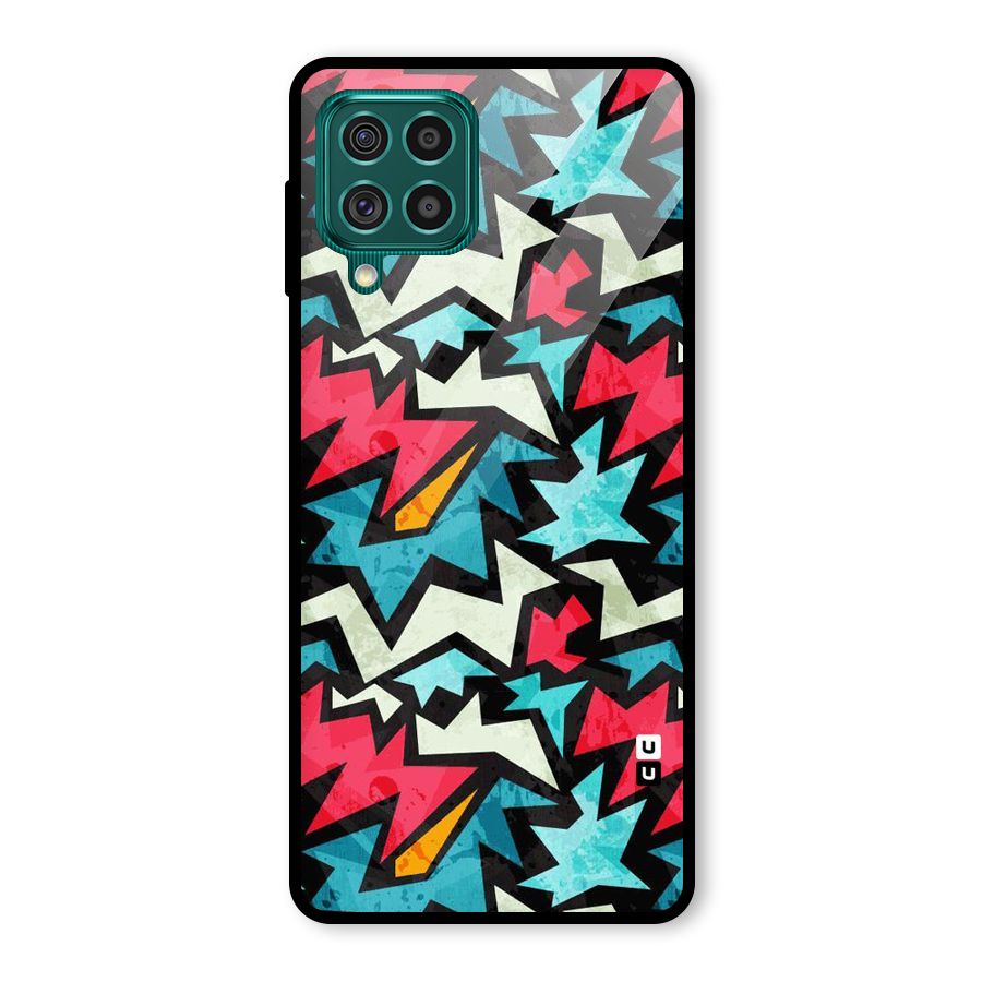 Electric Color Design Glass Back Case for Galaxy F62