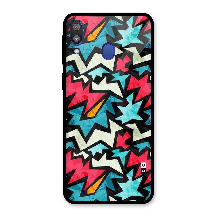 Electric Color Design Glass Back Case for Galaxy M20