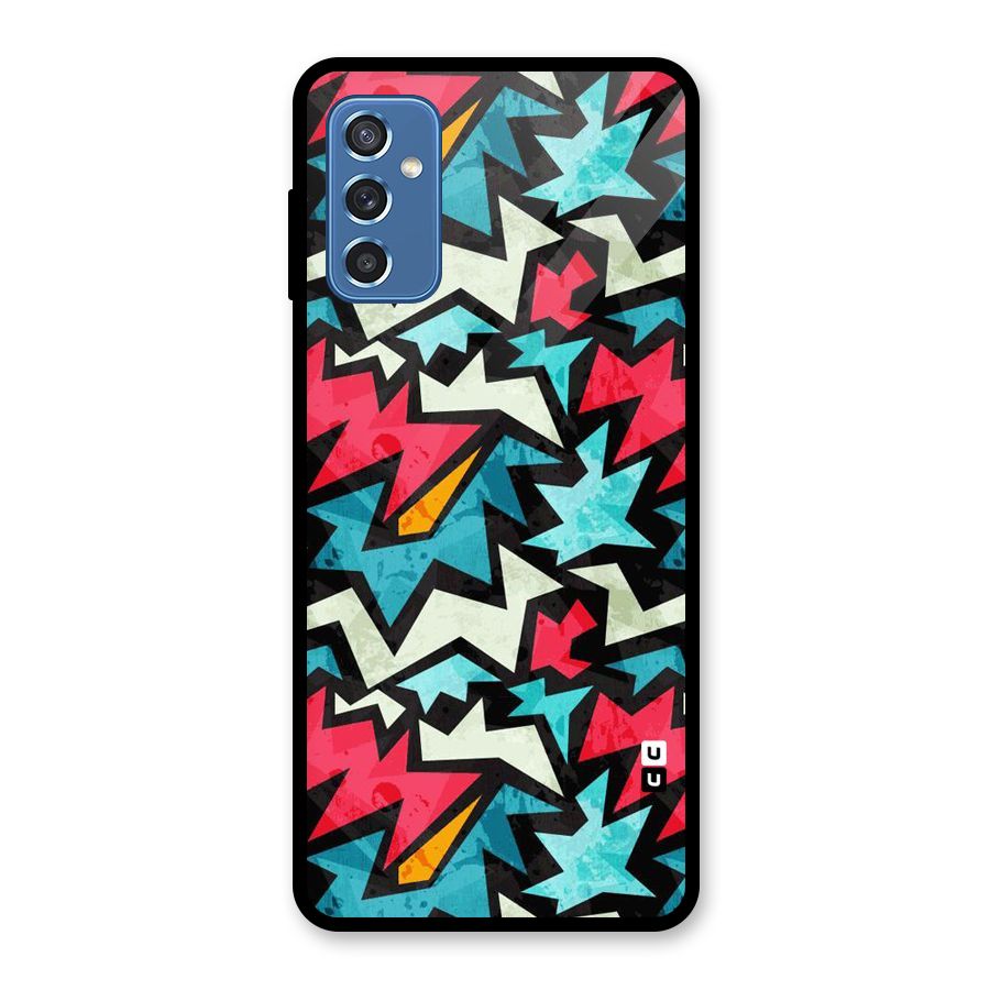 Electric Color Design Glass Back Case for Galaxy M52 5G