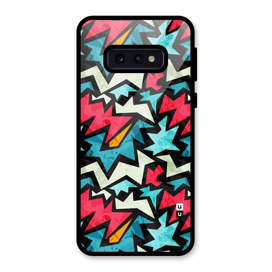 Electric Color Design Glass Back Case for Galaxy S10e