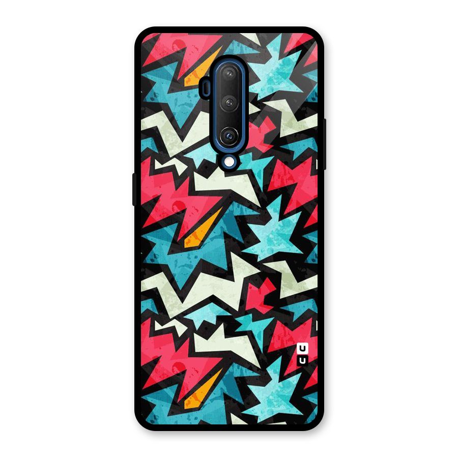Electric Color Design Glass Back Case for OnePlus 7T Pro