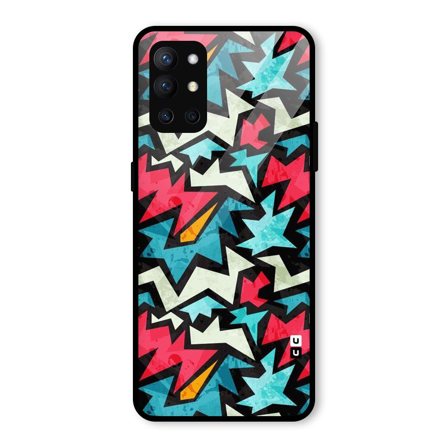 Electric Color Design Glass Back Case for OnePlus 9R