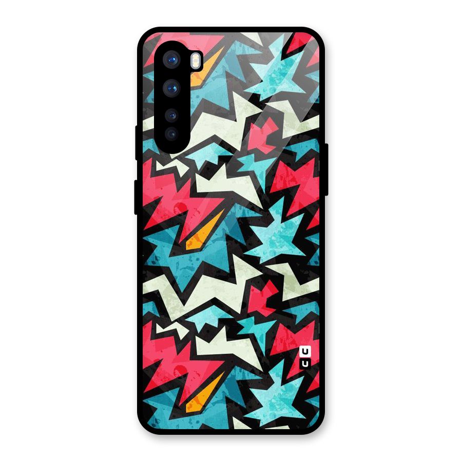 Electric Color Design Glass Back Case for OnePlus Nord