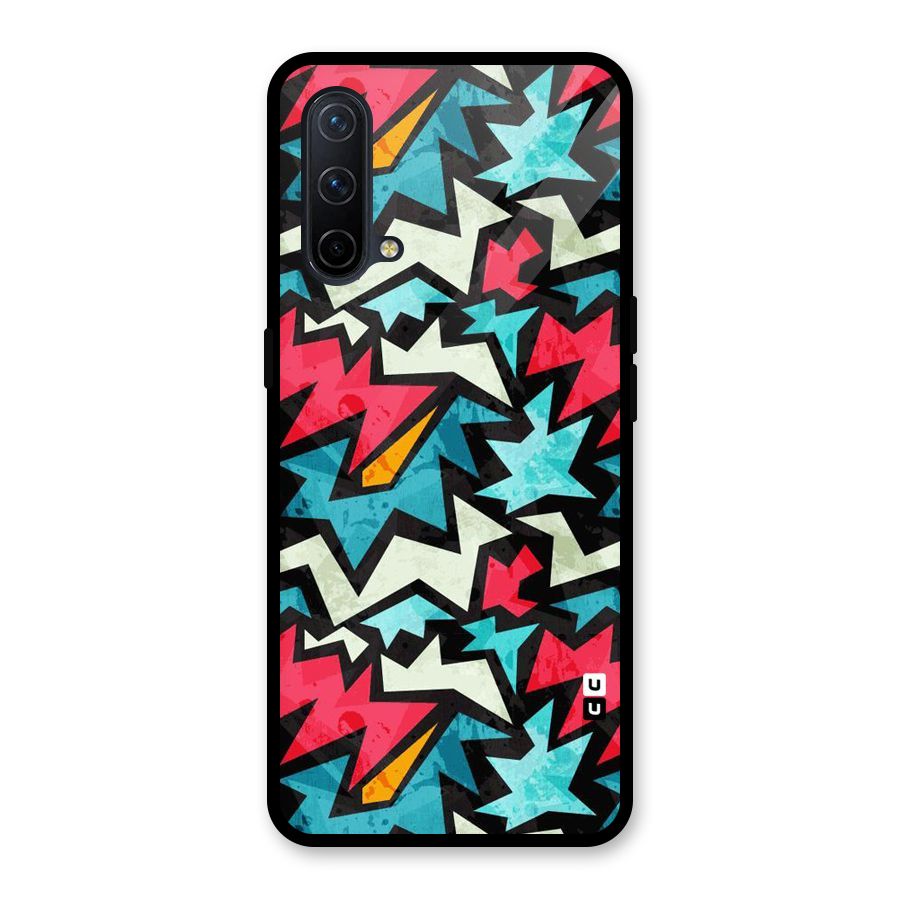 Electric Color Design Glass Back Case for OnePlus Nord CE 5G