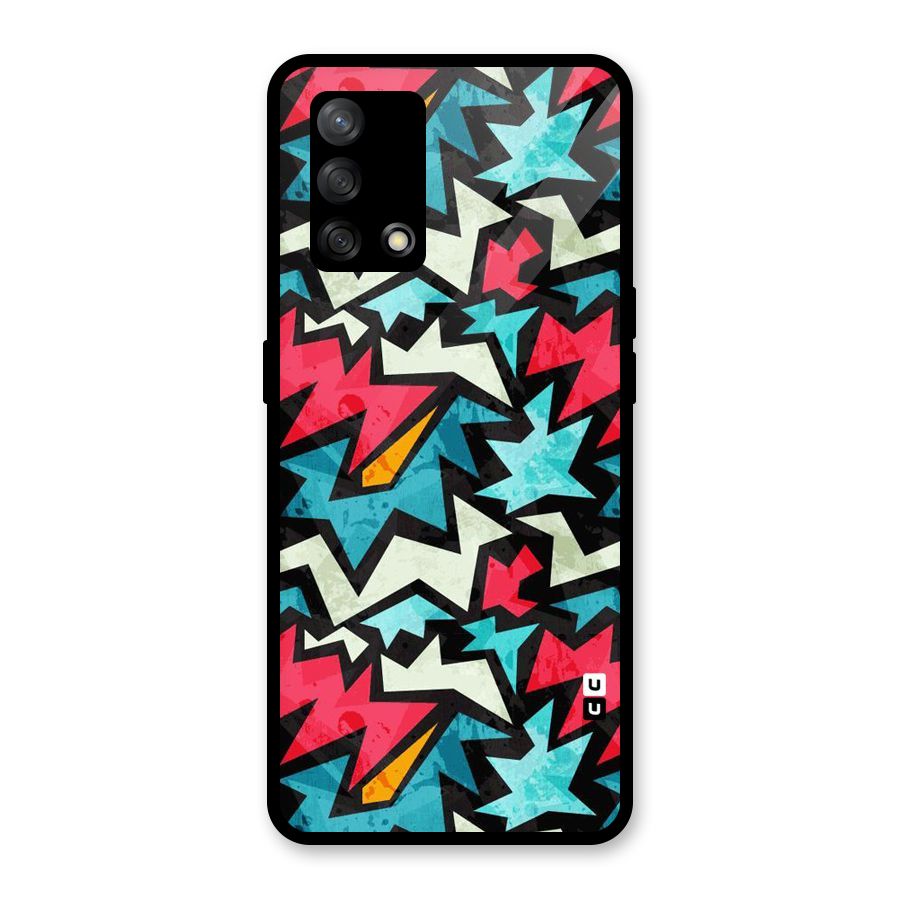 Electric Color Design Glass Back Case for Oppo F19