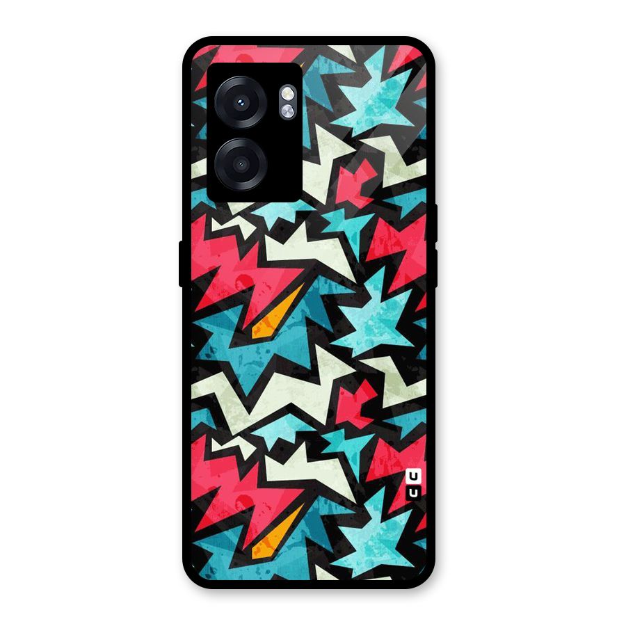 Electric Color Design Glass Back Case for Oppo K10 (5G)