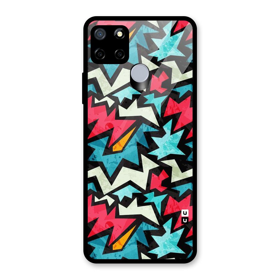 Electric Color Design Glass Back Case for Realme C12