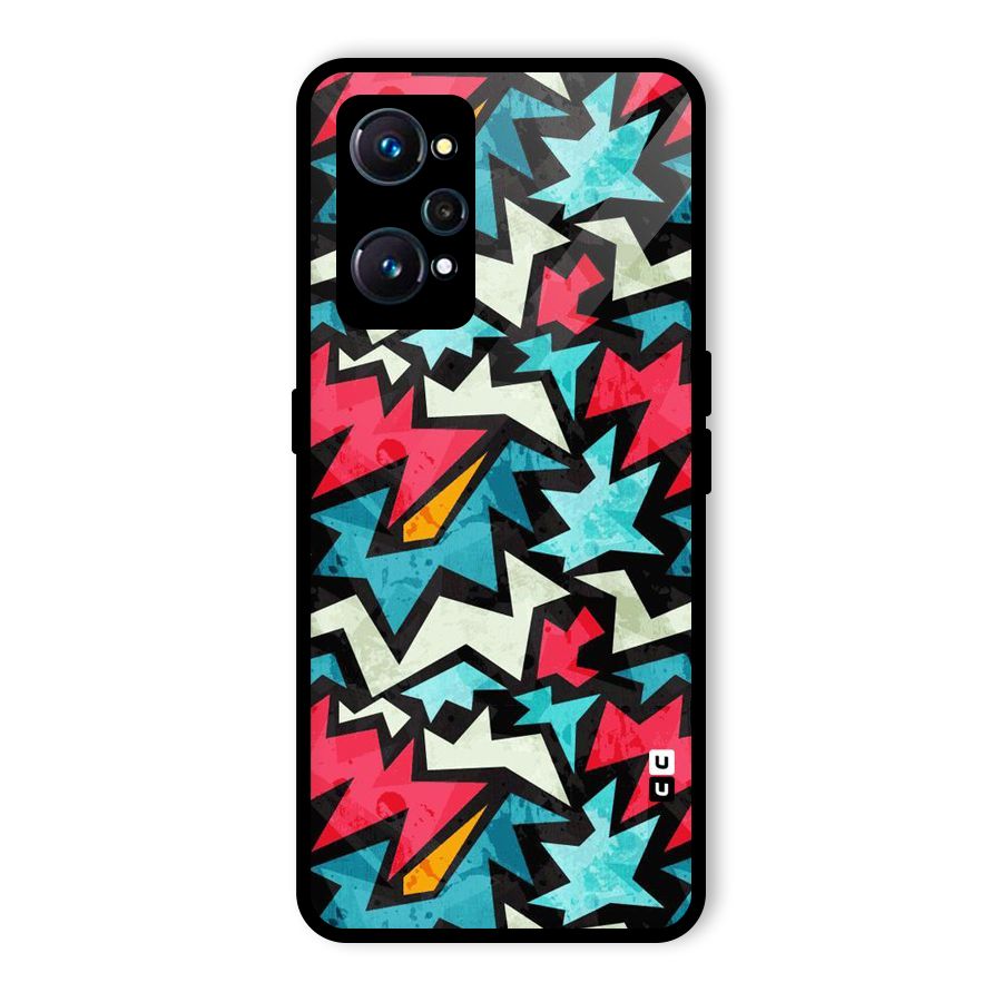 Electric Color Design Glass Back Case for Realme GT 2