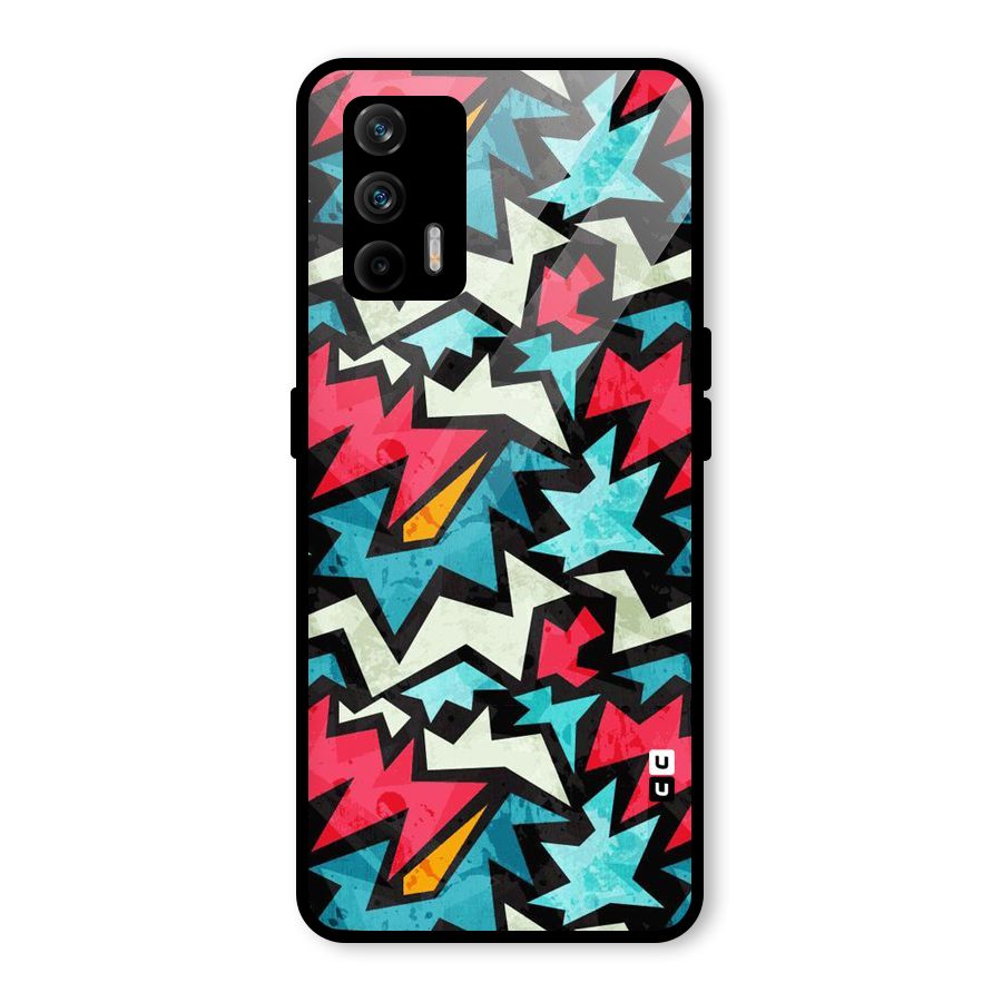 Electric Color Design Glass Back Case for Realme GT 5G