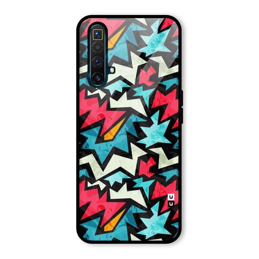Electric Color Design Glass Back Case for Realme X3