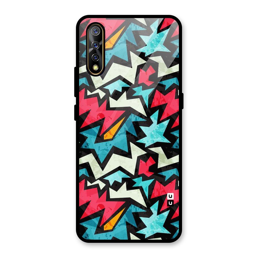 Electric Color Design Glass Back Case for Vivo S1