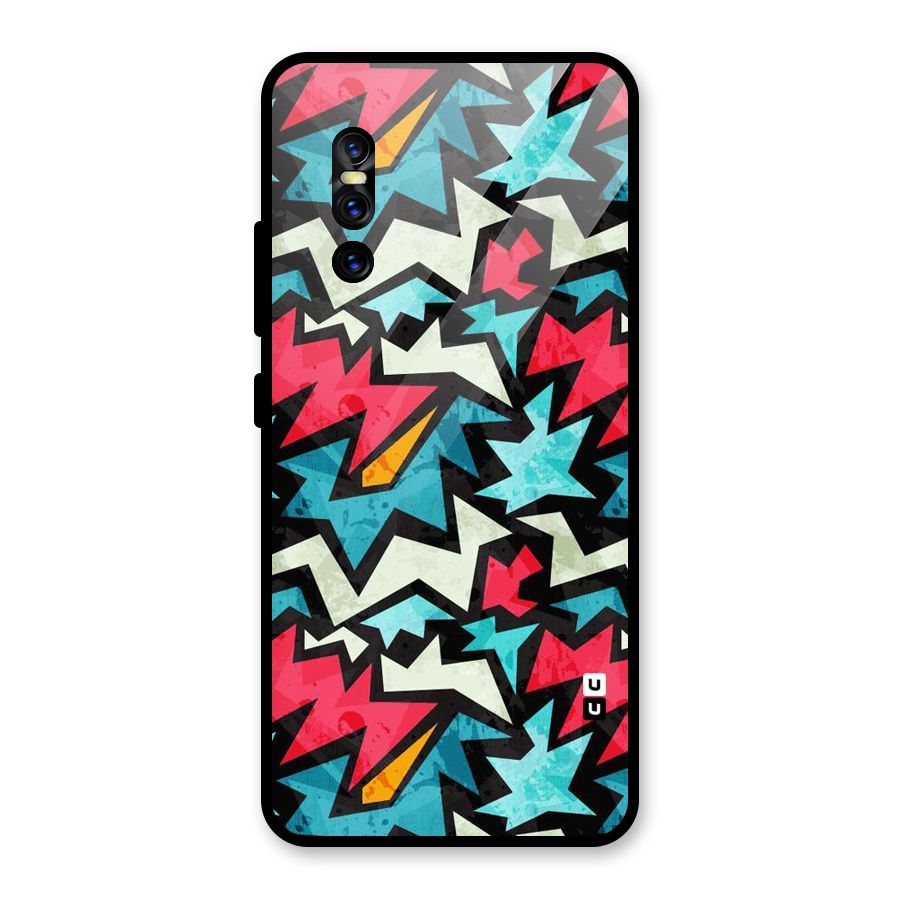 Electric Color Design Glass Back Case for Vivo V15 Pro