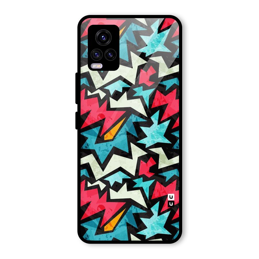 Electric Color Design Glass Back Case for Vivo V20