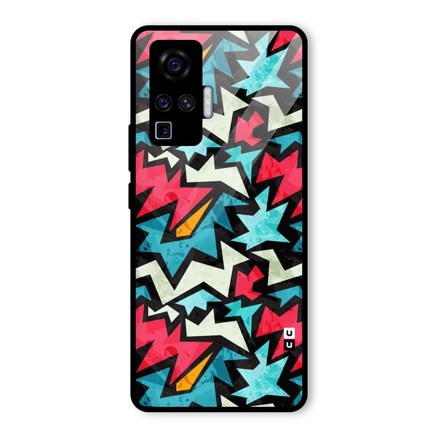 Electric Color Design Glass Back Case for Vivo X50 Pro
