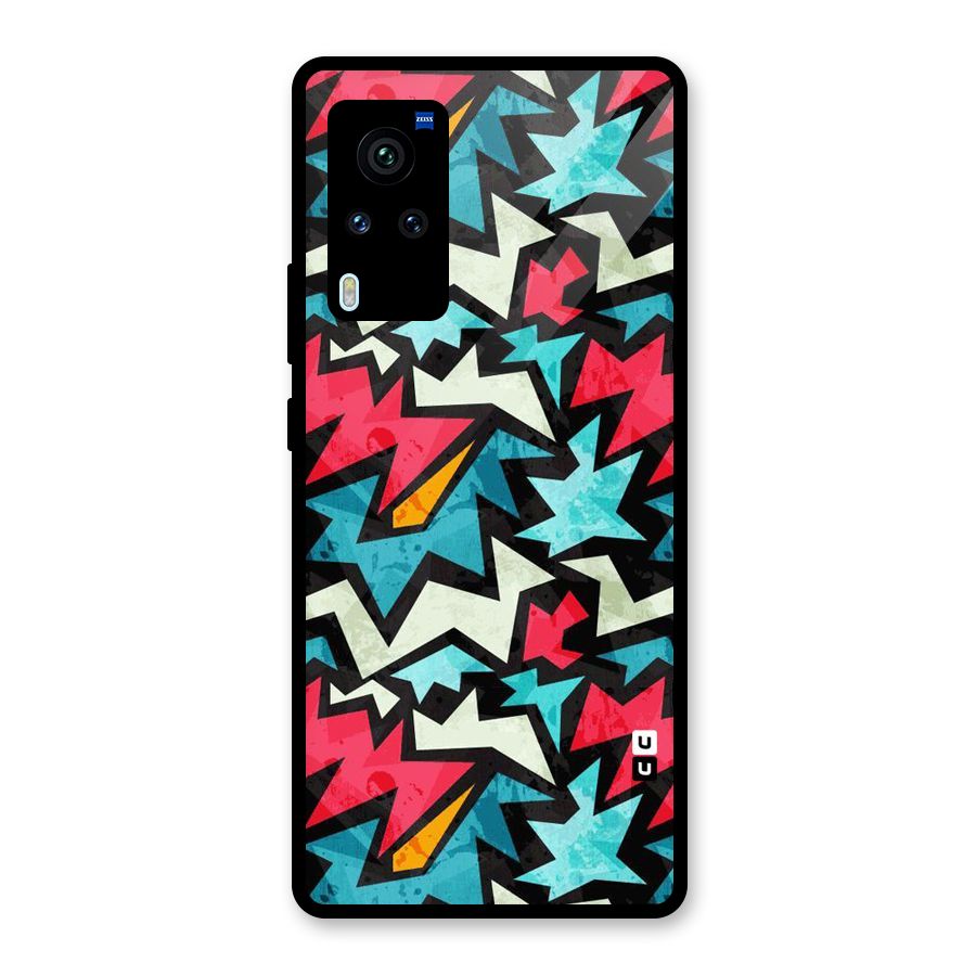 Electric Color Design Glass Back Case for Vivo X60 Pro