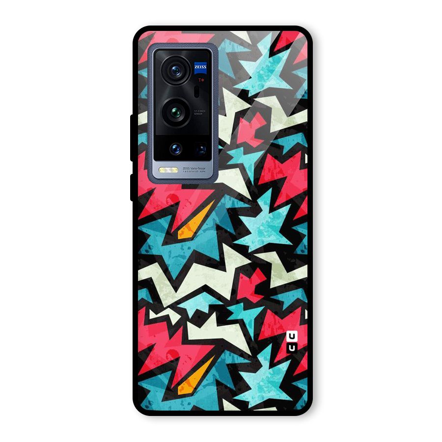 Electric Color Design Glass Back Case for Vivo X60 Pro Plus