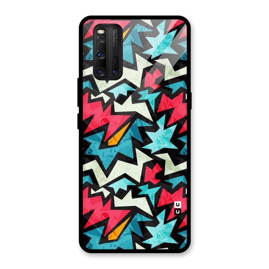 Electric Color Design Glass Back Case for Vivo iQOO 3