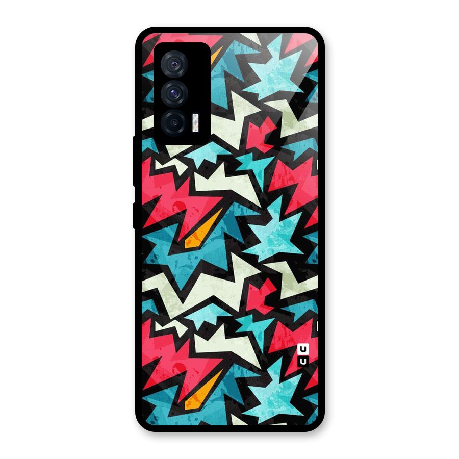 Electric Color Design Glass Back Case for Vivo iQOO 7 5G