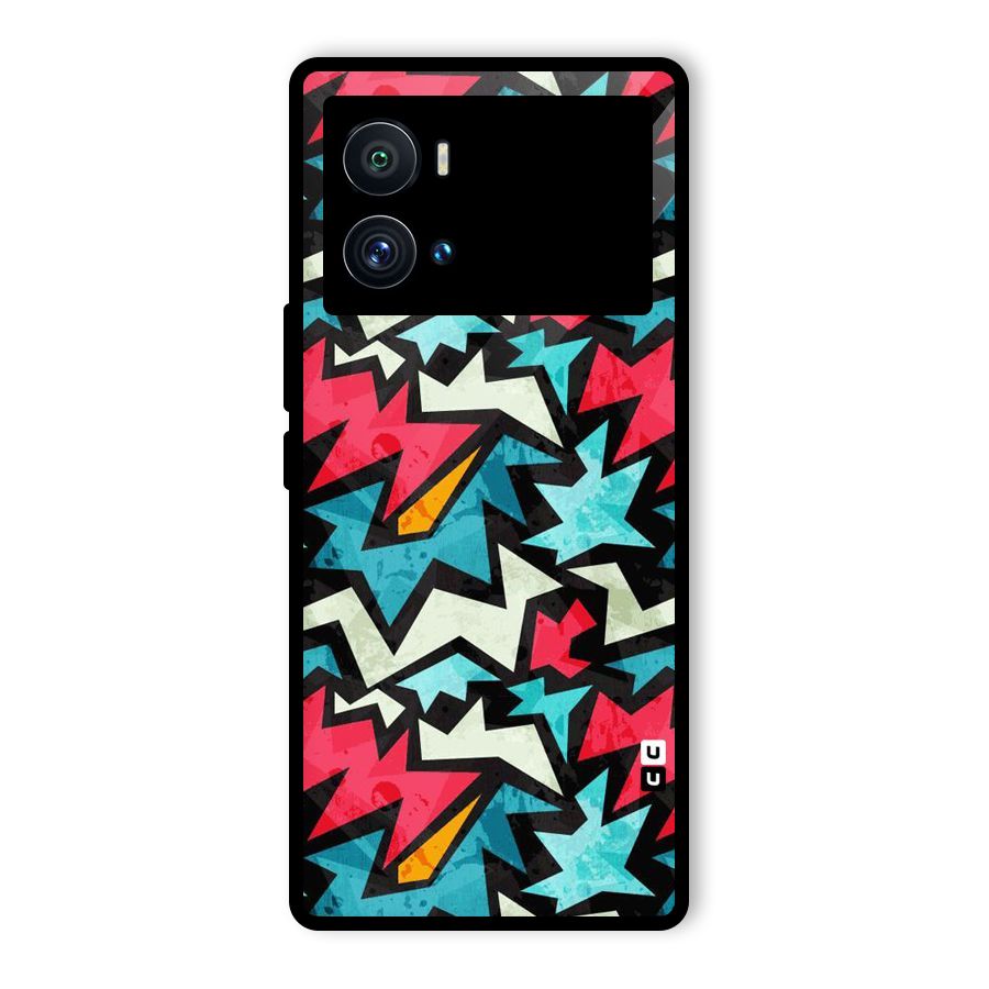 Electric Color Design Glass Back Case for Vivo iQOO 9 Pro