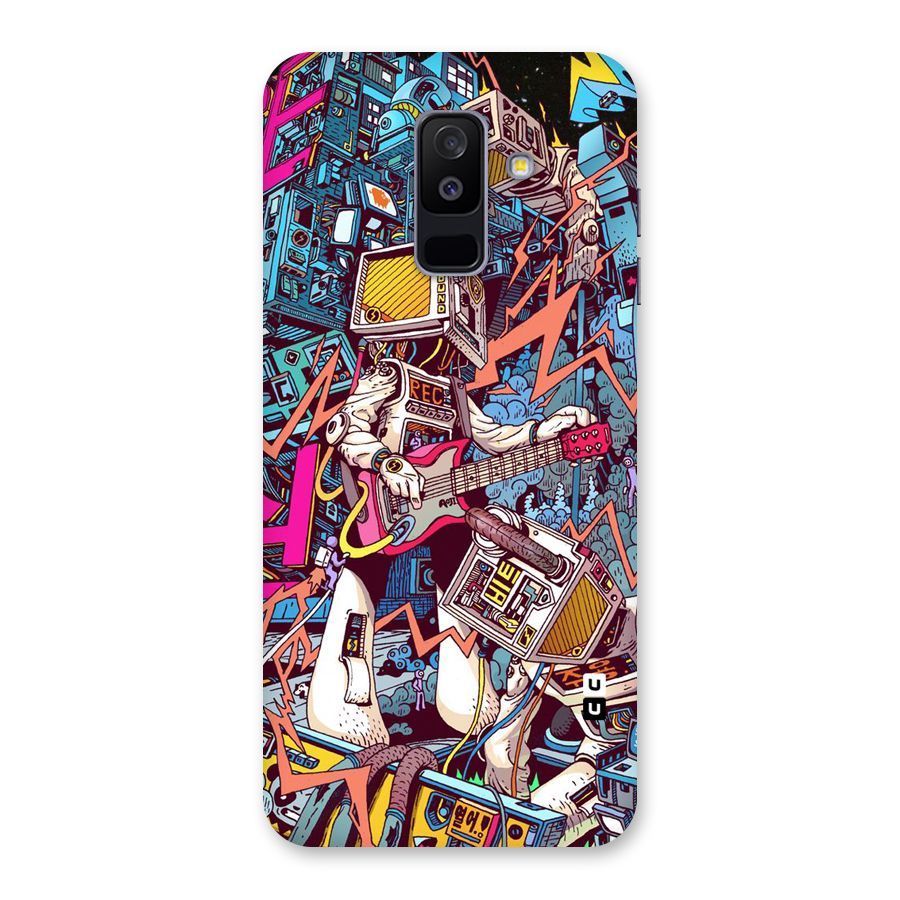 Electric Colors Back Case for %Galaxy A6 Plus