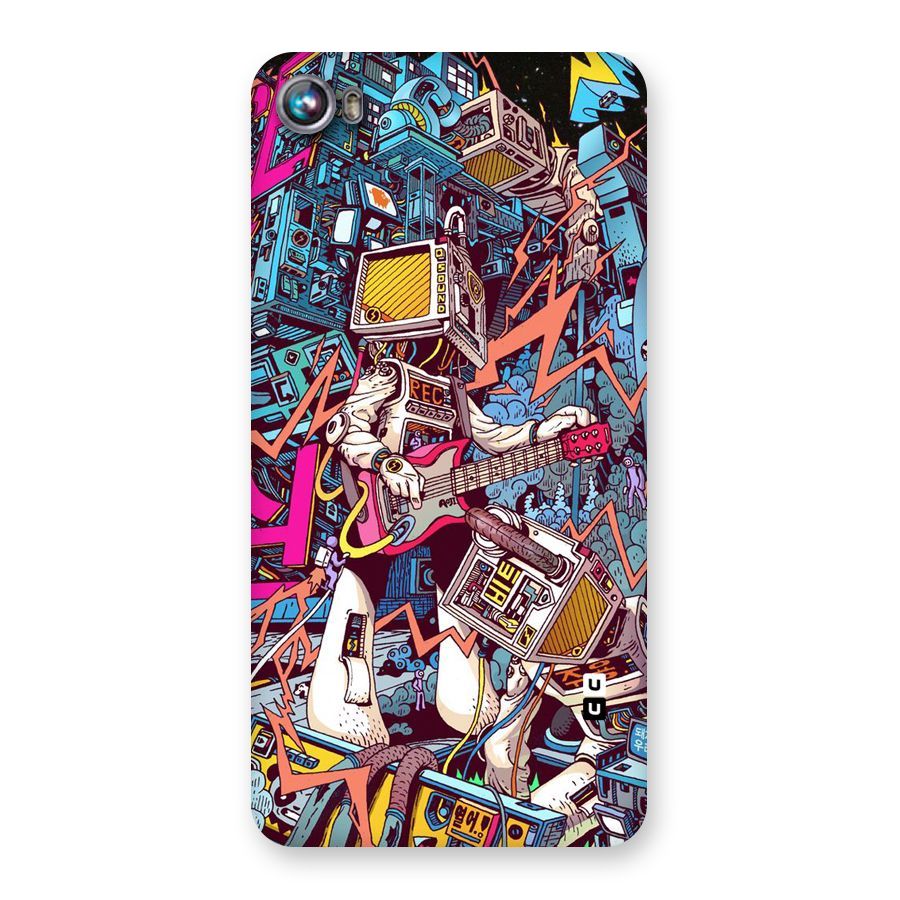 Electric Colors Back Case for Micromax Canvas Fire 4 A107