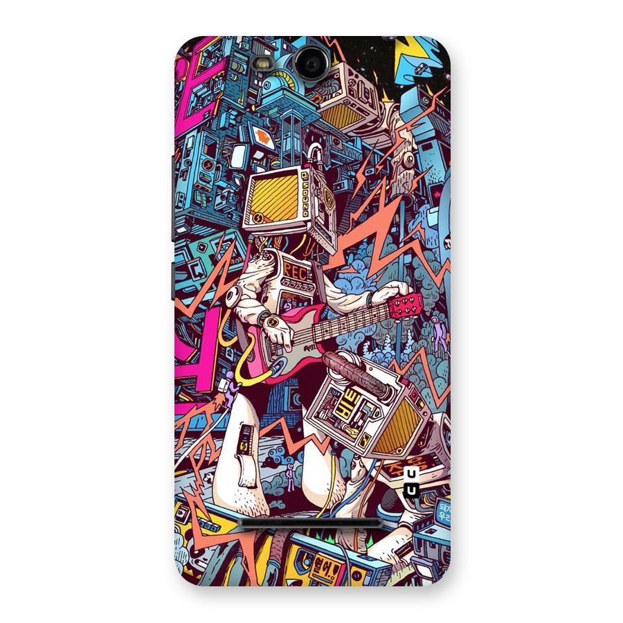 Electric Colors Back Case for Micromax Canvas Juice 3 Q392