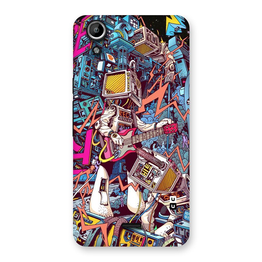 Electric Colors Back Case for Micromax Canvas Selfie Lens Q345