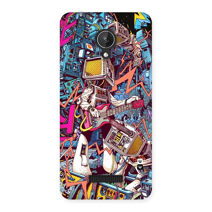 Electric Colors Back Case for Micromax Canvas Spark Q380